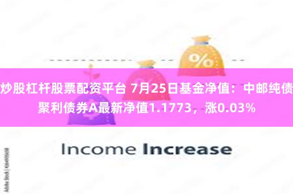 炒股杠杆股票配资平台 7月25日基金净值：中邮纯债聚利债券A最新净值1.1773，涨0.03%